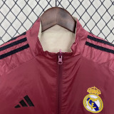 2024-25 RMA Red & Khaki Double Sided Windbreaker (双面风衣)