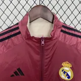 2024-25 RMA Red & Khaki Double Sided Windbreaker (双面风衣)