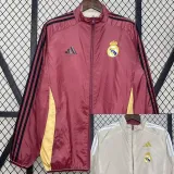 2024-25 RMA Red & Khaki Double Sided Windbreaker (双面风衣)