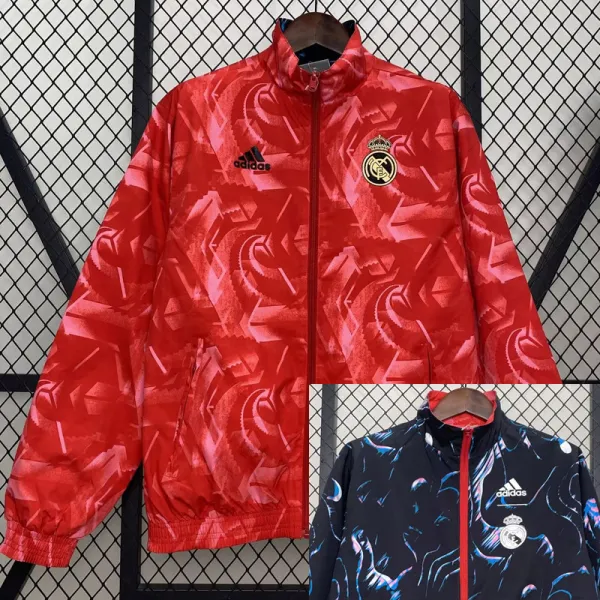 2024-25 RMA Red & Black Double Sided Windbreaker (双面风衣)