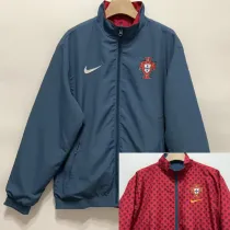 2024-25 Portugal Blue & Red Double Sided Windbreaker (双面风衣)