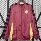 2024-25 RMA Red & Khaki Double Sided Windbreaker (双面风衣)