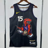 2024-25 Raptors CARTER #15 Black City Edition Top Quality Hot Pressing NBA Jersey