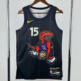 2024-25 Raptors CARTER #15 Black City Edition Top Quality Hot Pressing NBA Jersey