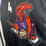 2024-25 Raptors BARNES #4 Black City Edition Top Quality Hot Pressing NBA Jersey
