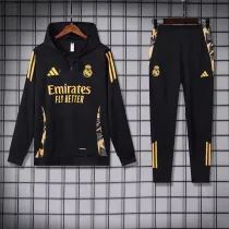 2024-25 RMA Black Hoodie Tracksuit (卫衣套装)