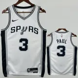 2022-23 SA Spurs PAUL#3 White Top Quality Hot Pressing NBA Jersey