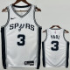 2022-23 SA Spurs PAUL#3 White Top Quality Hot Pressing NBA Jersey