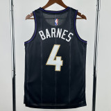2024-25 Raptors BARNES #4 Black City Edition Top Quality Hot Pressing NBA Jersey