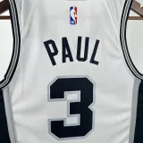 2022-23 SA Spurs PAUL#3 White Top Quality Hot Pressing NBA Jersey