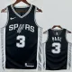 2022-23 SA Spurs PAUL #3 Black Top Quality Hot Pressing NBA Jersey