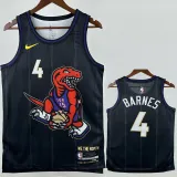 2024-25 Raptors BARNES #4 Black City Edition Top Quality Hot Pressing NBA Jersey