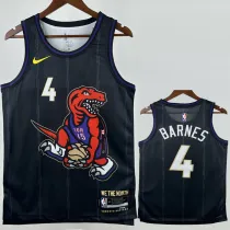 2024-25 Raptors BARNES #4 Black City Edition Top Quality Hot Pressing NBA Jersey