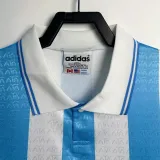 1994 Argentina Home Retro Soccer Jersey (钢印纹)