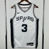 2022-23 SA Spurs PAUL#3 White Top Quality Hot Pressing NBA Jersey