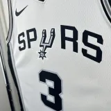 2022-23 SA Spurs PAUL#3 White Top Quality Hot Pressing NBA Jersey