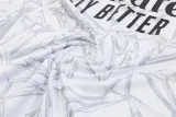 2024-25 RMA White Half Pull Tracksuit (半拉链)(印花)