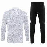 2024-25 RMA White Half Pull Tracksuit (半拉链)(印花)