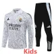 2024-25 RMA White Kids Half Pull Tracksuit (童装)(半拉链)