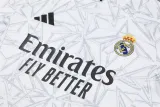 2024-25 RMA White Half Pull Tracksuit (半拉链)(印花)