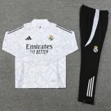 2024-25 RMA White Half Pull Tracksuit (半拉链)(印花)