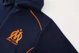 2024-25 Marseille Royal blue Hoodie Jacket Tracksuit #01