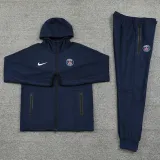 2024-25 PSG Royal blue Hoodie Jacket Tracksuit #01