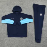 2024-25 CHE Royal blue Hoodie Jacket Tracksuit #01