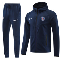 2024-25 PSG Royal blue Hoodie Jacket Tracksuit #01