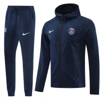2024-25 PSG Royal blue Hoodie Jacket Tracksuit #01