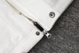 2024-25 Man City White Hooded Windbreaker Fabric Cotton Coat #G240(绿彪标)