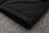 2024-25 ACM Black Hooded Windbreaker Fabric Cotton Coat #G253(黄标)
