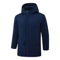 2024-25 Royal Blue Hooded Windbreaker Fabric Cotton Coat #G263光板