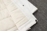 2024-25 Man City White Hooded Windbreaker Fabric Cotton Coat #G241(蓝彪标)