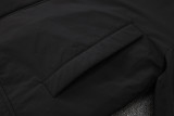 2024-25 ACM Black Hooded Windbreaker Fabric Cotton Coat #G253(黄标)