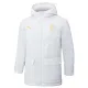 2024-25 ACM White Hooded Windbreaker Fabric Cotton Coat #G255(黄标)