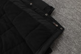 2024-25 ACM Black Hooded Windbreaker Fabric Cotton Coat #G254(红标)