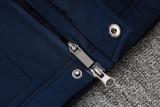 2024-25 Marseille Royal Blue Hooded Windbreaker Fabric Cotton Coat #G244(橙标)