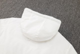 2024-25 Sao Paulo White Hooded Windbreaker Fabric Cotton Coat #G260