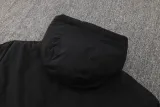 2024-25 Man City Black Hooded Windbreaker Fabric Cotton Coat #G243(白彪标)