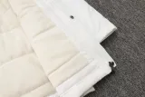 2024-25 Man City White Hooded Windbreaker Fabric Cotton Coat #G240(绿彪标)
