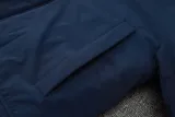 2024-25 Marseille Royal Blue Hooded Windbreaker Fabric Cotton Coat #G245(白标)