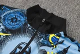 2024-25 Brazil Gray Blue Jacket Tracksuit #A814(喷墨)