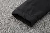 2024-25 Man City Black Hooded Windbreaker Fabric Cotton Coat #G243(白彪标)