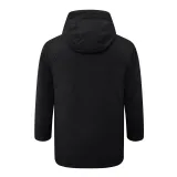 2024-25 Man City Black Hooded Windbreaker Fabric Cotton Coat #G242(绿彪标)