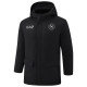 2024-25 Napoli Black Hooded Windbreaker Fabric Cotton Coat #G237