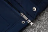 2024-25 Man City Royal Blue Hooded Windbreaker Fabric Cotton Coat #G239(白彪标)