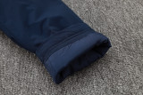 2024-25 Royal Blue Hooded Windbreaker Fabric Cotton Coat #G263光板