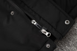 2024-25 ACM Black Hooded Windbreaker Fabric Cotton Coat #G253(黄标)