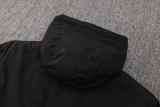 2024-25 ACM Black Hooded Windbreaker Fabric Cotton Coat #G253(黄标)